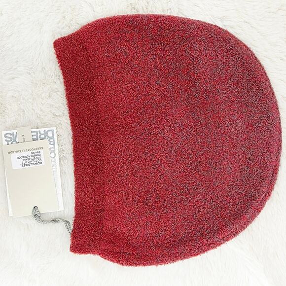 Barefoot Dreams CozyChic Lite Confetti Beanie Crimson Red Rosewood NWT OS